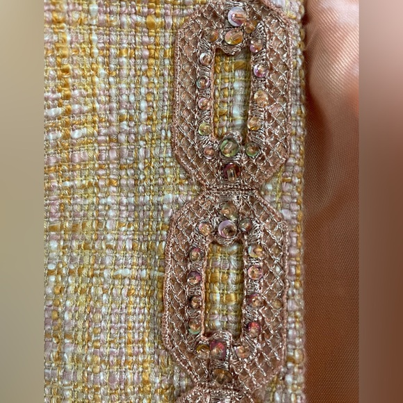 Laundry By Shelli Segal Tweed Jacket Women’s 0 Pink - Early 2000 SEEN ON DEE DEE - Picture 8 of 10